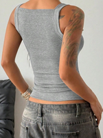 Vintage Boho Hippie Tank Top With Shoulder Straps