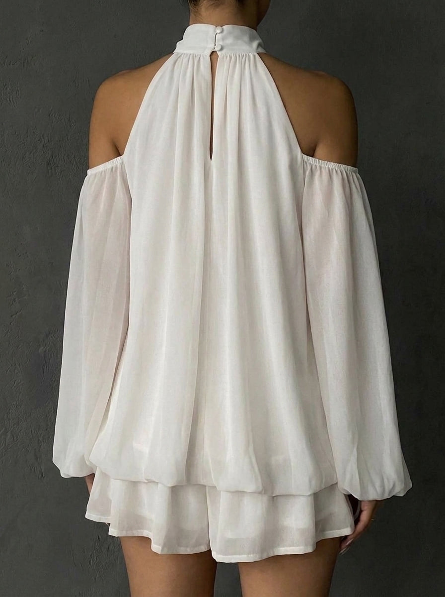 Women's Elegant Halter Tie Mini Dress