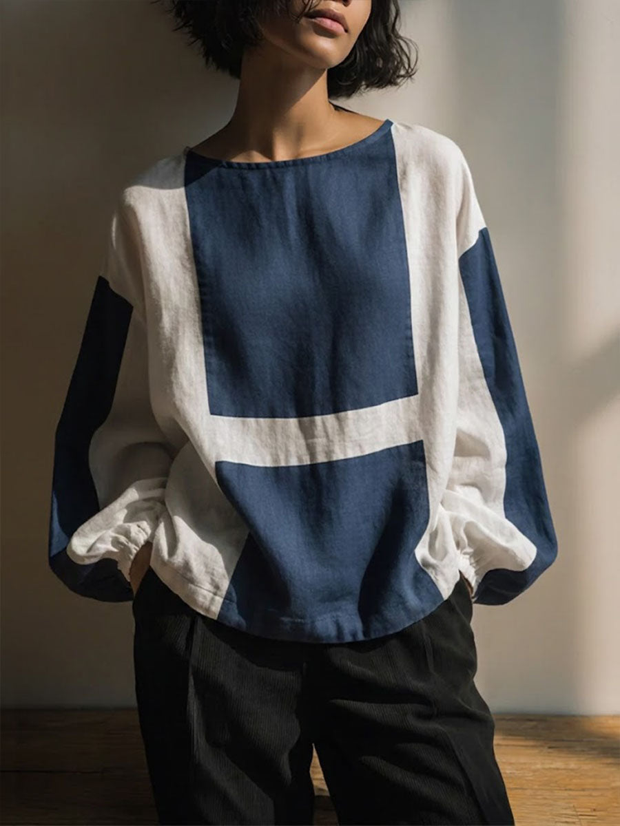 Women's Minimalist Casual Cotton Top