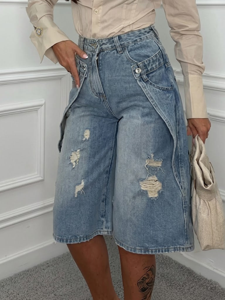 Stylish Casual Denim Shorts