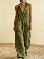 Minimalist And Casual Loose Jumpsuit