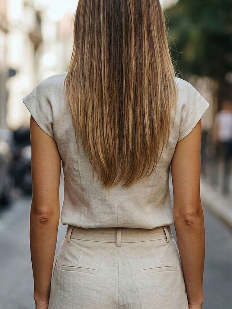 Simple, Classic Linen And Cotton Shirt