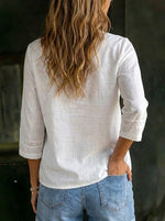 Women's Casual Cotton Linen Shirt