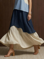 Casual & Stylish Color-block Sleeveless Maxi Dress