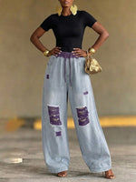 Casual Vintage-wash Jeans