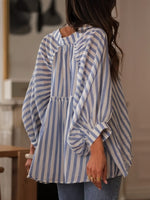 Casual Striped Loose Women's Shirt