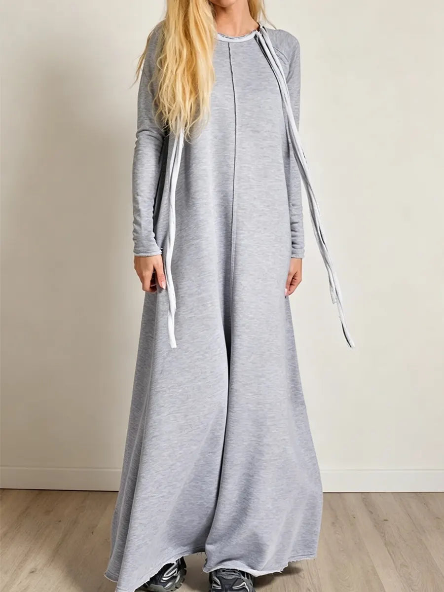 Cotton Maxi Dress With Side Pockets
