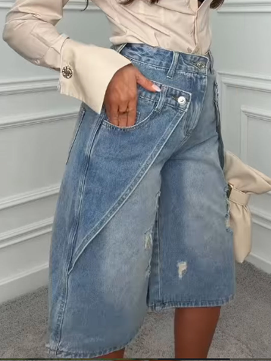 Stylish Casual Denim Shorts
