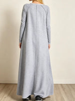 Cotton Maxi Dress With Side Pockets