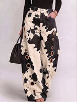 Women's Stylish Casual Cow Print Designer Jeans
