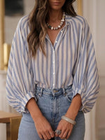 Casual Striped Loose Women's Shirt